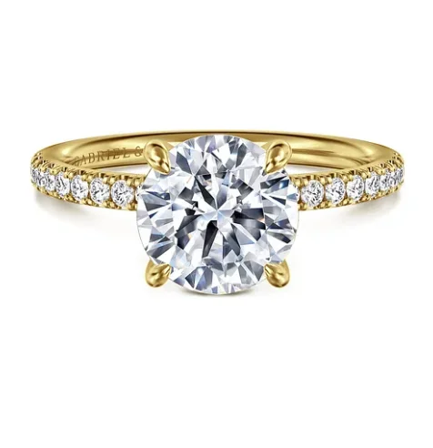 Men's Opal Engagement Rings in 10K Gold with a Milgrain - Trimmed Band14K Yellow Gold 0.19cttw SI2 G-H Diamond Semi-Mount Engagement Ring by Gabriel Men's Opal Engagement Rings in 10K Gold with a Milgrain - Trimmed Band14K Yellow Gold 0.19cttw SI2 G-H Diamond Semi-Mount Engagement Ring by Gabriel