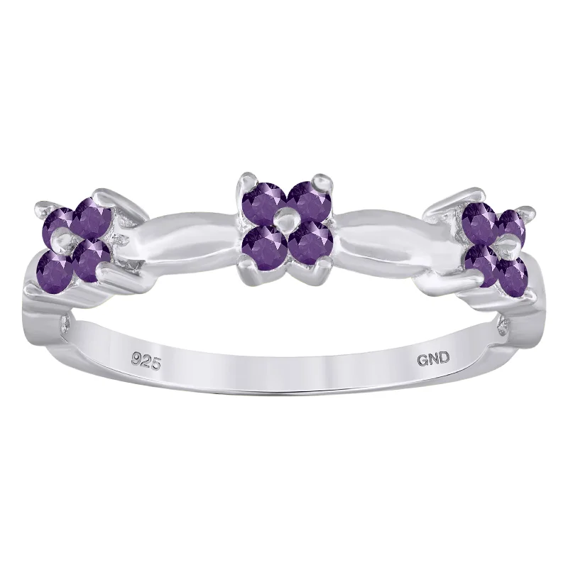 Bohemian - Style Fashion Rings with Turquoise and Silver Filigree for a Free - Spirited LookKeene Jewelers 925 Sterling Silver Womens Purple Cubic-Zirconia Flower Ring Size 6 Bohemian - Style Fashion Rings with Turquoise and Silver Filigree for a Free - Spirited LookKeene Jewelers 925 Sterling Silver Womens Purple Cubic-Zirconia Flower Ring Size 6