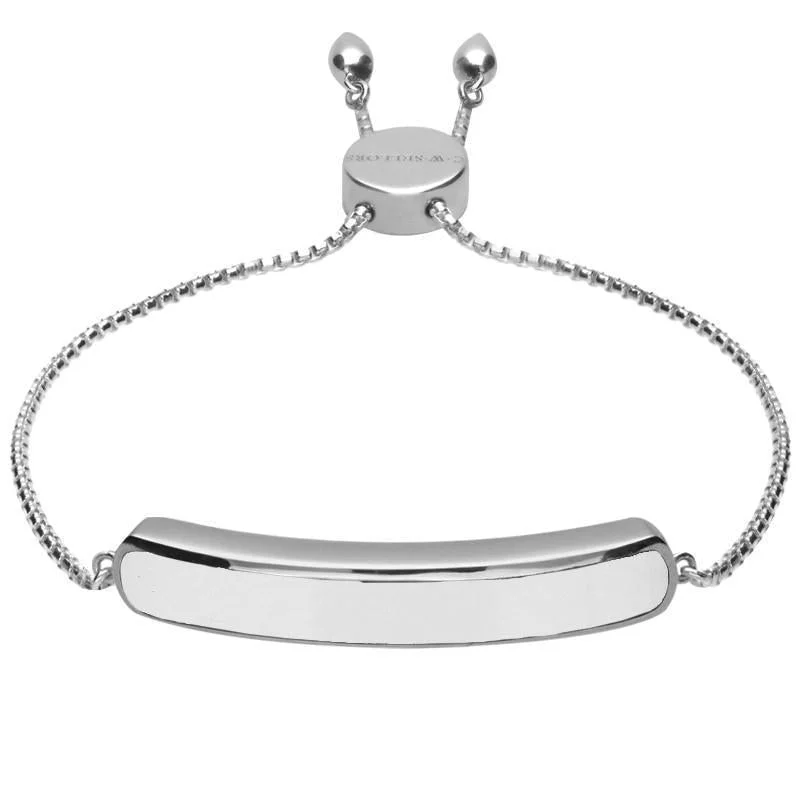 Sterling Silver Bauxite Lineaire Long Bracelet