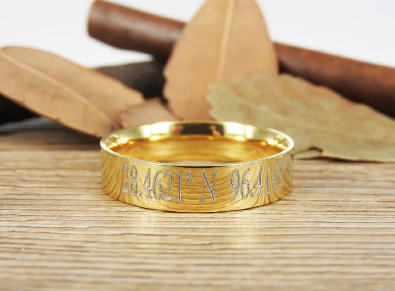 Men's citrine - studded rings for a sunny yellow shadeLatitude Longitude Ring, Coordinate Ring, Longitude Latitude, Personalized Ring, Personalized Jewelry,ring coordinates Men's citrine - studded rings for a sunny yellow shadeLatitude Longitude Ring, Coordinate Ring, Longitude Latitude, Personalized Ring, Personalized Jewelry,ring coordinates