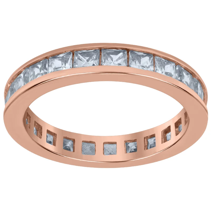 Magnetic Fashion Rings in Stainless Steel with a Modern, Interlocking DesignKeene Jewelers 925 Sterling Silver Rose-Tone Womens Cubic Zirconia 3.5mm Stackable Band Ring Size 6 Magnetic Fashion Rings in Stainless Steel with a Modern, Interlocking DesignKeene Jewelers 925 Sterling Silver Rose-Tone Womens Cubic Zirconia 3.5mm Stackable Band Ring Size 6