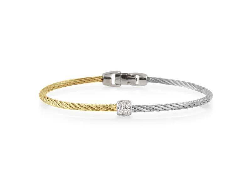 Men's Diamond Engagement Rings with Platinum Band and Halo Setting for a Luxury ProposalAlor 18K/Ss Diamond Cable Bracelet Grey/Yellow Men's Diamond Engagement Rings with Platinum Band and Halo Setting for a Luxury ProposalAlor 18K/Ss Diamond Cable Bracelet Grey/Yellow