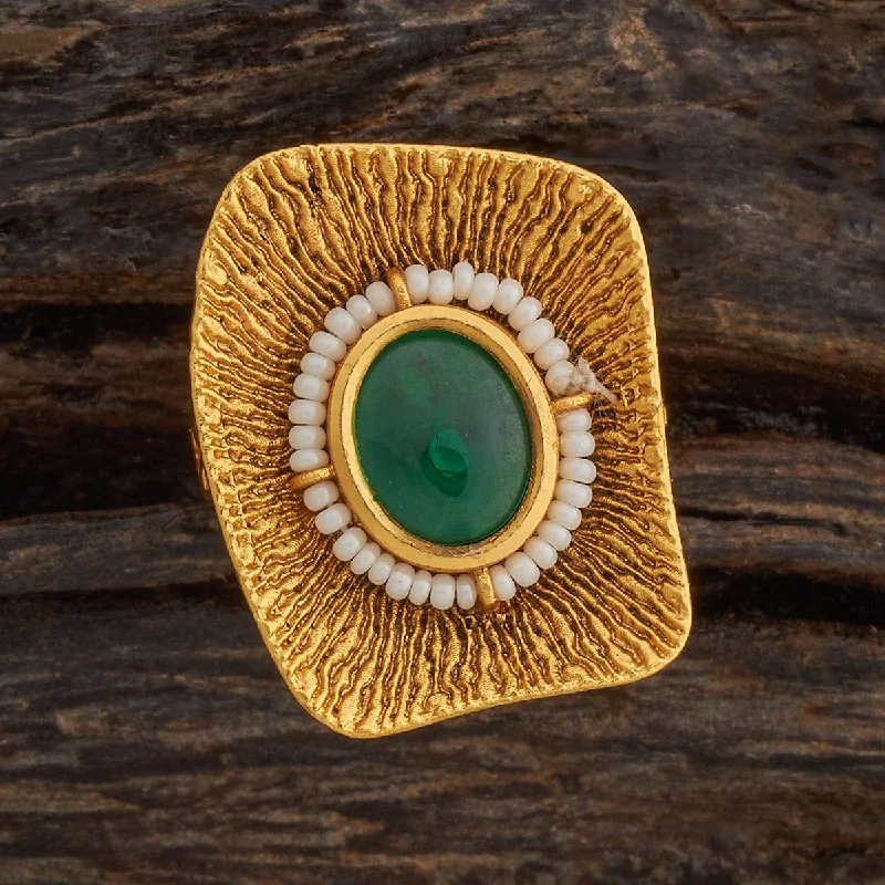 Enamel - coated double finger rings in vibrant colorsAntique Finger Ring 182180