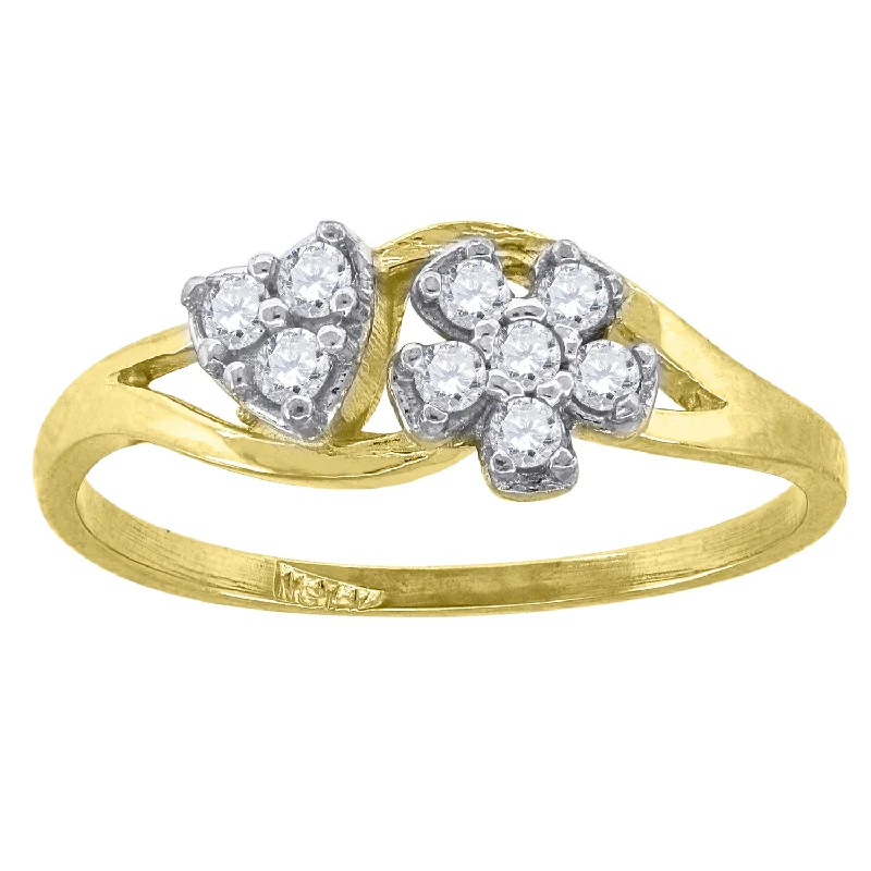 LED - Lit Fashion Rings in Plastic with Color - Changing Effects for a Futuristic LookKeene Jewelers 10kt Gold Womens Two-tone CZ Flower Heart Band Ring LED - Lit Fashion Rings in Plastic with Color - Changing Effects for a Futuristic LookKeene Jewelers 10kt Gold Womens Two-tone CZ Flower Heart Band Ring
