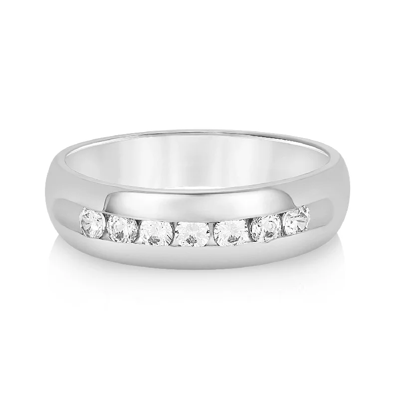 Men's Viking - inspired rings with ancient symbolsDomed Channel Set Men's Diamond Wedding Band Men's Viking - inspired rings with ancient symbolsDomed Channel Set Men's Diamond Wedding Band