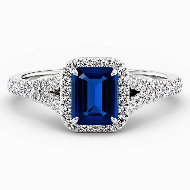 Men's Malachite Engagement Rings in 14K Gold with a Carved Stone Centerpiece1.90 Carat Emerald Shape Halo Blue Sapphire Engagement Ring Men's Malachite Engagement Rings in 14K Gold with a Carved Stone Centerpiece1.90 Carat Emerald Shape Halo Blue Sapphire Engagement Ring