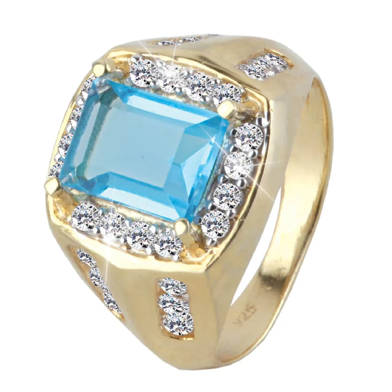 Art Deco - Inspired Women's Rings with Geometric Shapes in 14K GoldArctic Ice Men's Ring Art Deco - Inspired Women's Rings with Geometric Shapes in 14K GoldArctic Ice Men's Ring