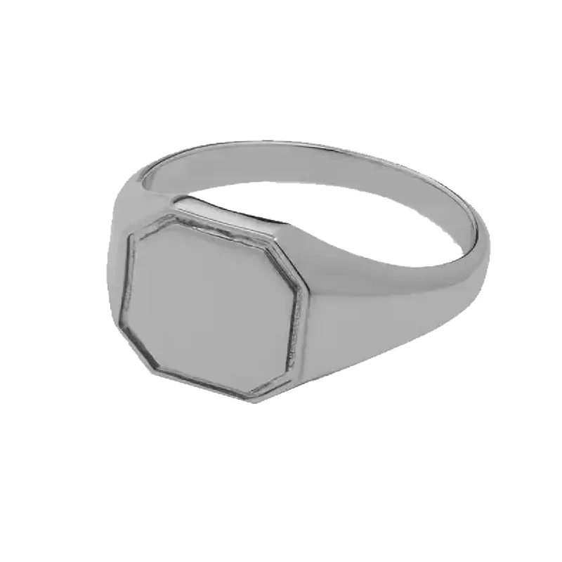 Men's skull - shaped rings for a gothic styleMen's Square Cut Signet Ring
