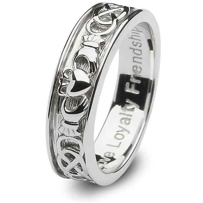 Men's adjustable - size rings for a perfect fitMens Sterling Silver Claddagh Wedding Ring SM-SD9 Men's adjustable - size rings for a perfect fitMens Sterling Silver Claddagh Wedding Ring SM-SD9