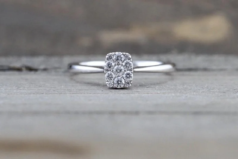 Men's spinning rings for fidget - friendly use14k White Gold Diamond Cushion Cluster Ring Band Promise Anniversary Fashion Rope Engagement Wedding Men's spinning rings for fidget - friendly use14k White Gold Diamond Cushion Cluster Ring Band Promise Anniversary Fashion Rope Engagement Wedding