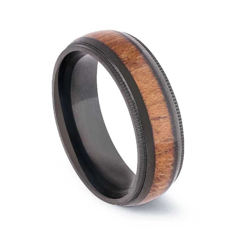 Titanium Rings with a Multi - Colored Anodized FinishThe Onyx | 8MM
