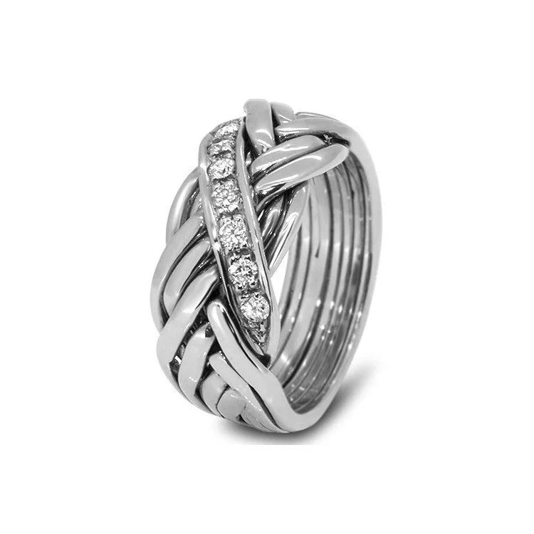 Stackable Gemstone Rings for Women in Amethyst, Sapphire, and EmeraldWomens Platinum Diamond 7WRD-LD Stackable Gemstone Rings for Women in Amethyst, Sapphire, and EmeraldWomens Platinum Diamond 7WRD-LD