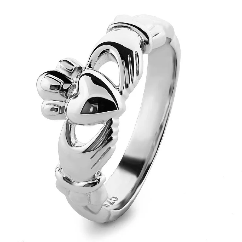 Men's high - quality handmade rings for artisanal appealUnisex Sterling Silver UMS-6339 Claddagh Ring Men's high - quality handmade rings for artisanal appealUnisex Sterling Silver UMS-6339 Claddagh Ring