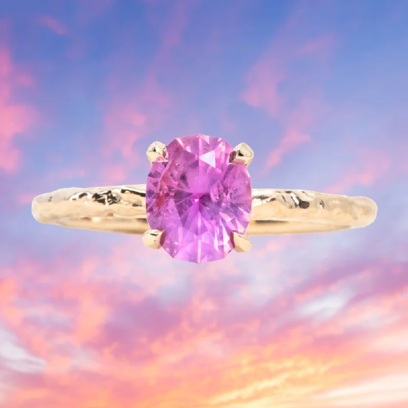 Agate Gemstone Rings in Sterling Silver with a Mosaic - Inspired Inlay for a Bohemian Style1.35ct Oval Hot Pink Montana Sapphire Evergreen Carved 4 Prong Solitaire in 14k Yellow Gold Agate Gemstone Rings in Sterling Silver with a Mosaic - Inspired Inlay for a Bohemian Style1.35ct Oval Hot Pink Montana Sapphire Evergreen Carved 4 Prong Solitaire in 14k Yellow Gold