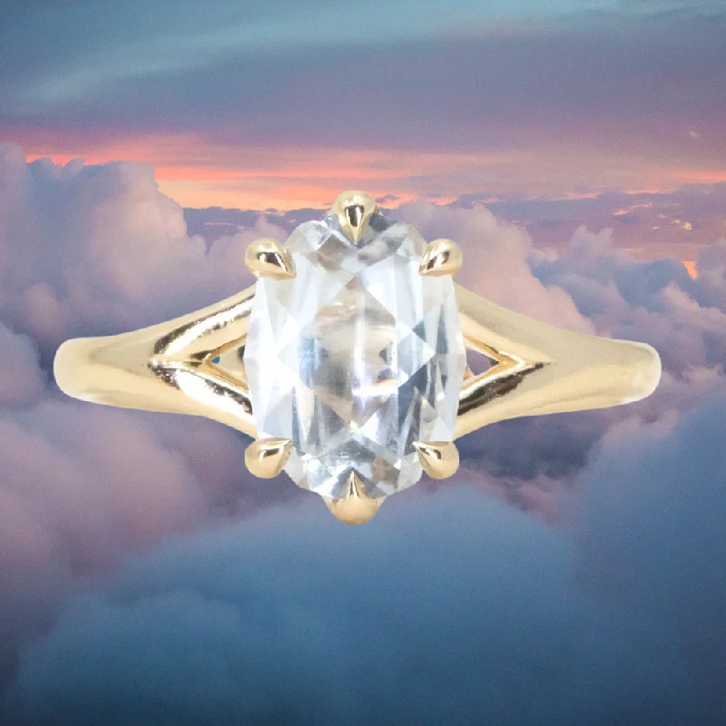 Iolite Gemstone Rings in 10K Gold with a Twisted Band for a Distinctive and Stylish Accessory1.82ct White Oval Brilliant Sapphire Low Profile Six Prong Split Shank Solitaire in 14k Yellow Gold Iolite Gemstone Rings in 10K Gold with a Twisted Band for a Distinctive and Stylish Accessory1.82ct White Oval Brilliant Sapphire Low Profile Six Prong Split Shank Solitaire in 14k Yellow Gold