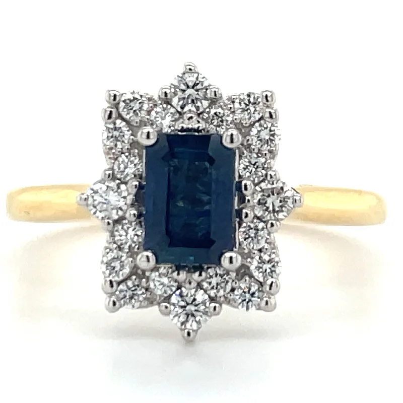 Peridot Gemstone Rings in 14K Gold - Filled Metal with a Pave - Set Band for a Sparkling Look18ct Yellow Gold Earth Grown 0.60ct Sapphire And 0.28ct Diamond Halo RIng Peridot Gemstone Rings in 14K Gold - Filled Metal with a Pave - Set Band for a Sparkling Look18ct Yellow Gold Earth Grown 0.60ct Sapphire And 0.28ct Diamond Halo RIng