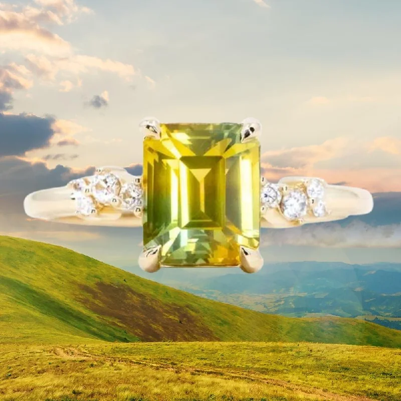 Citrine Gemstone Rings in Stainless Steel with a Stackable Design for a Trendy Everyday Wear2.62ct Emerald Cut Parti Sapphire and Diamond Starry Night Low Profile Solitaire in 14k Yellow Gold Citrine Gemstone Rings in Stainless Steel with a Stackable Design for a Trendy Everyday Wear2.62ct Emerald Cut Parti Sapphire and Diamond Starry Night Low Profile Solitaire in 14k Yellow Gold