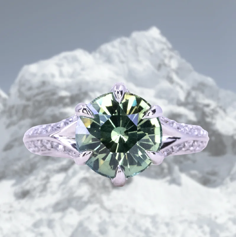 Lapis Lazuli Gemstone Rings in Sterling Silver with a Star - Shaped Setting for a Celestial - Inspired Piece3.38ct Round Minty Green Madagascar Sapphire Diamond-studded Six Prong Split Shank Solitaire in Platinum Lapis Lazuli Gemstone Rings in Sterling Silver with a Star - Shaped Setting for a Celestial - Inspired Piece3.38ct Round Minty Green Madagascar Sapphire Diamond-studded Six Prong Split Shank Solitaire in Platinum