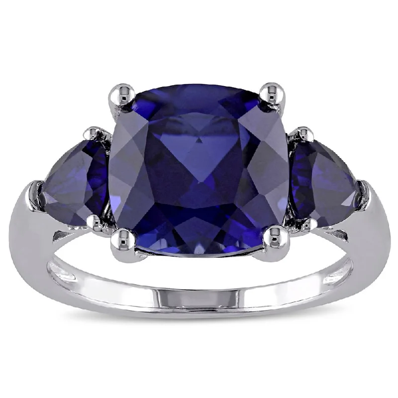 Ruby Gemstone Rings in 14K Yellow Gold with a Solitaire Setting for a Classic and Bold Statement3-Stone Multi-Cut 7/10ct TGW Created Blue Sapphire Ring in Sterling Silver by Miadora Ruby Gemstone Rings in 14K Yellow Gold with a Solitaire Setting for a Classic and Bold Statement3-Stone Multi-Cut 7/10ct TGW Created Blue Sapphire Ring in Sterling Silver by Miadora