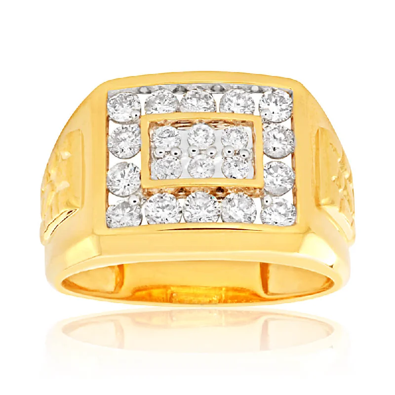 Topaz Gemstone Rings in 10K Gold with a Channel - Set Design for a Contemporary and Durable Option9ct Yellow Gold 1 Carat Diamond Ring Set With 20 Brilliant Cut Diamonds Topaz Gemstone Rings in 10K Gold with a Channel - Set Design for a Contemporary and Durable Option9ct Yellow Gold 1 Carat Diamond Ring Set With 20 Brilliant Cut Diamonds