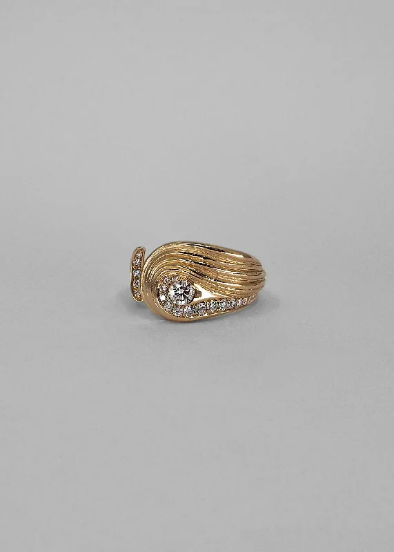Citrine Gemstone Rings in Stainless Steel with a Stackable Design for a Trendy Everyday WearOra Open 14K Gold Ring w. Diamonds Citrine Gemstone Rings in Stainless Steel with a Stackable Design for a Trendy Everyday WearOra Open 14K Gold Ring w. Diamonds