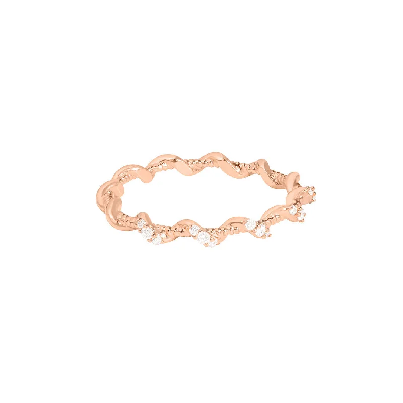Moonstone Gemstone Rings in Silver - Plated Copper with a Celtic - Inspired Pattern for a Mystical VibeGaia 18K Rosegold Ring w. Diamonds Moonstone Gemstone Rings in Silver - Plated Copper with a Celtic - Inspired Pattern for a Mystical VibeGaia 18K Rosegold Ring w. Diamonds