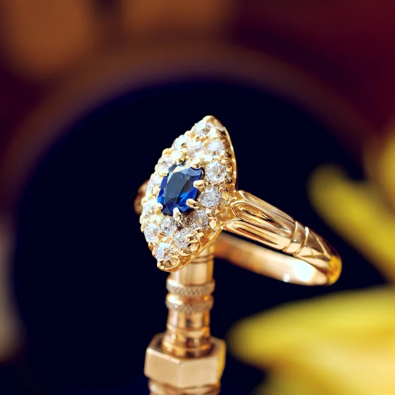 Opal Gemstone Rings in Rose Gold with a Milgrain Edge for a Feminine and Romantic StyleAntique Victorian Sapphire & Diamond Navette Ring Opal Gemstone Rings in Rose Gold with a Milgrain Edge for a Feminine and Romantic StyleAntique Victorian Sapphire & Diamond Navette Ring