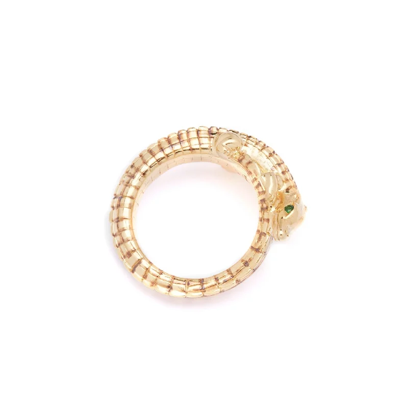 Citrine Gemstone Rings in Stainless Steel with a Stackable Design for a Trendy Everyday WearAlligator Pinky 18K Gold Ring w. Tsavorites Citrine Gemstone Rings in Stainless Steel with a Stackable Design for a Trendy Everyday WearAlligator Pinky 18K Gold Ring w. Tsavorites