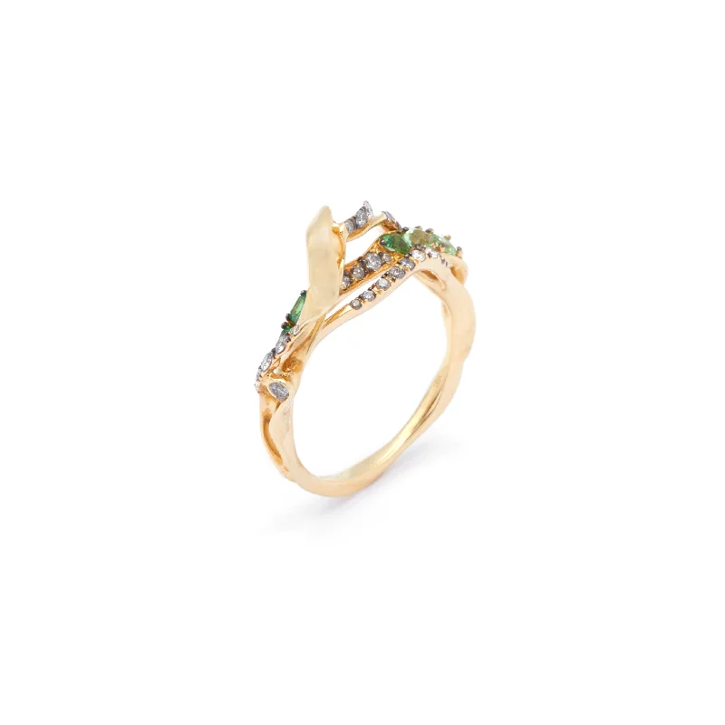 Turquoise Gemstone Rings in 925 Silver with a Southwestern - Inspired Design for a Rustic CharmExhale Stackable 18K Gold Ring w. Tsavorites Turquoise Gemstone Rings in 925 Silver with a Southwestern - Inspired Design for a Rustic CharmExhale Stackable 18K Gold Ring w. Tsavorites