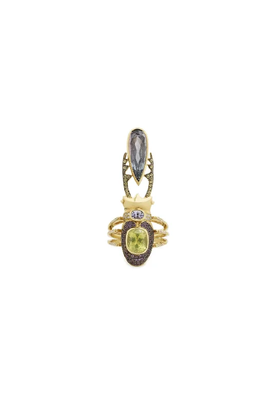 Sapphire Gemstone Rings in 18K White Gold with Diamond Accents for an Elegant EngagementUnelanuki 18K Gold Ring w. Gemstones Sapphire Gemstone Rings in 18K White Gold with Diamond Accents for an Elegant EngagementUnelanuki 18K Gold Ring w. Gemstones
