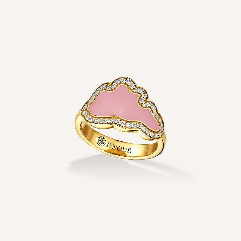 Aquamarine Gemstone Rings in 9K Gold with a Bezel Setting for a Modern and Secure FitAllusia Love Pink Enamel 18K Gold Ring w. Diamonds Aquamarine Gemstone Rings in 9K Gold with a Bezel Setting for a Modern and Secure FitAllusia Love Pink Enamel 18K Gold Ring w. Diamonds