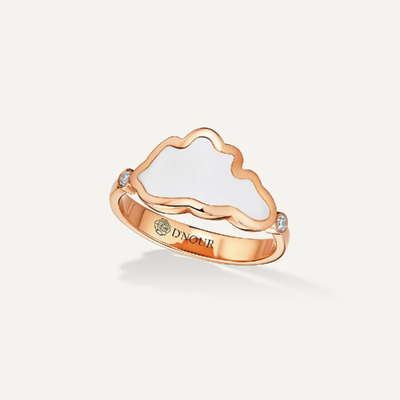 Peridot Gemstone Rings in 14K Gold - Filled Metal with a Pave - Set Band for a Sparkling LookAllusia Love White Enamel 18K Rosegold Ring w. Diamonds Peridot Gemstone Rings in 14K Gold - Filled Metal with a Pave - Set Band for a Sparkling LookAllusia Love White Enamel 18K Rosegold Ring w. Diamonds