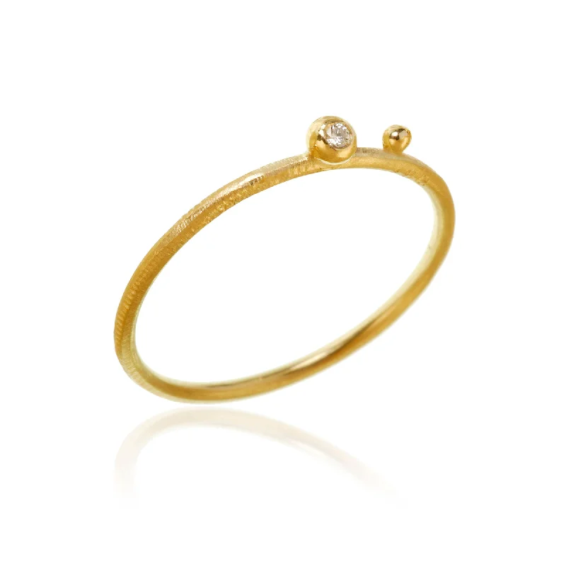 Lapis Lazuli Gemstone Rings in Sterling Silver with a Star - Shaped Setting for a Celestial - Inspired PieceDelphis dot 18K Gold Ring w. Diamond Lapis Lazuli Gemstone Rings in Sterling Silver with a Star - Shaped Setting for a Celestial - Inspired PieceDelphis dot 18K Gold Ring w. Diamond