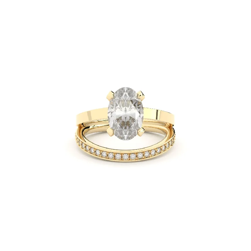 Iolite Gemstone Rings in 10K Gold with a Twisted Band for a Distinctive and Stylish AccessoryReflection 18K Gold Ring w. Lab-Grown Diamonds Iolite Gemstone Rings in 10K Gold with a Twisted Band for a Distinctive and Stylish AccessoryReflection 18K Gold Ring w. Lab-Grown Diamonds