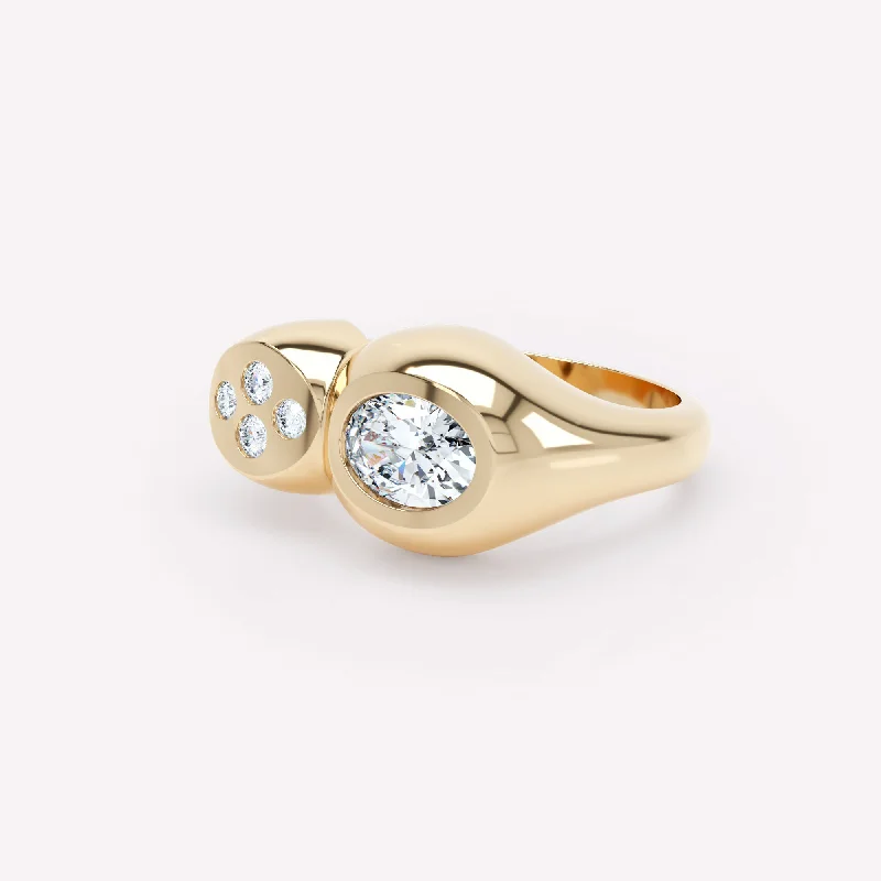 Citrine Gemstone Rings in Stainless Steel with a Stackable Design for a Trendy Everyday WearCurve Duo 18K Gold Ring w. Diamonds Citrine Gemstone Rings in Stainless Steel with a Stackable Design for a Trendy Everyday WearCurve Duo 18K Gold Ring w. Diamonds