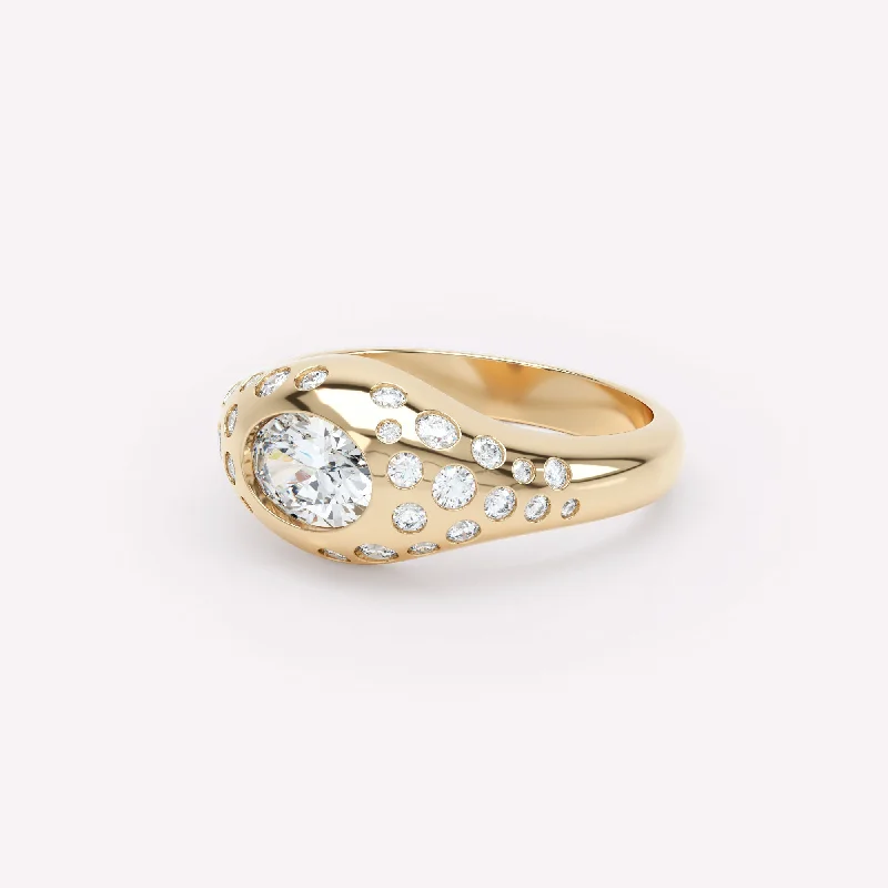 Iolite Gemstone Rings in 10K Gold with a Twisted Band for a Distinctive and Stylish AccessoryCurve Scattered Signet 18K Gold Ring w. Diamonds Iolite Gemstone Rings in 10K Gold with a Twisted Band for a Distinctive and Stylish AccessoryCurve Scattered Signet 18K Gold Ring w. Diamonds