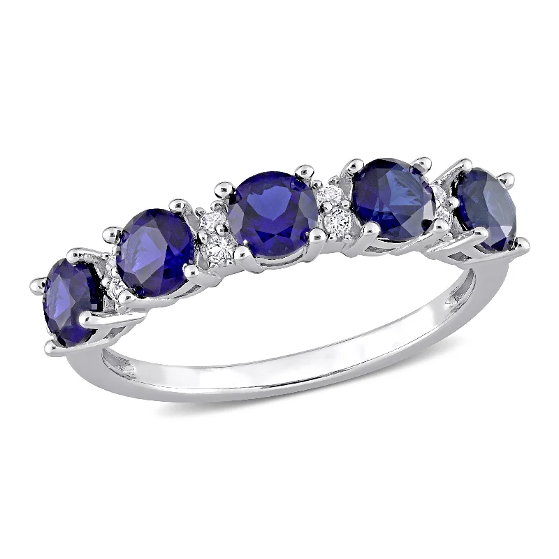 Ruby Gemstone Rings in 14K Yellow Gold with a Solitaire Setting for a Classic and Bold StatementMiadora 1 5/8ct TGW Created Blue Sapphire and Created White Sapphire Semi Eternity Ring in Sterling Silver Ruby Gemstone Rings in 14K Yellow Gold with a Solitaire Setting for a Classic and Bold StatementMiadora 1 5/8ct TGW Created Blue Sapphire and Created White Sapphire Semi Eternity Ring in Sterling Silver
