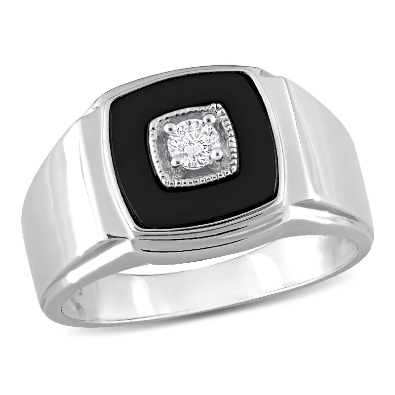 Jasper Gemstone Rings in 18K Gold Vermeil with a Matte Finish for a Subtle and Elegant LookMiadora 2 1/3 CT TGW Square Black Onyx and 1/6 CT TW Diamond Mens Ring in Sterling Silver Jasper Gemstone Rings in 18K Gold Vermeil with a Matte Finish for a Subtle and Elegant LookMiadora 2 1/3 CT TGW Square Black Onyx and 1/6 CT TW Diamond Mens Ring in Sterling Silver