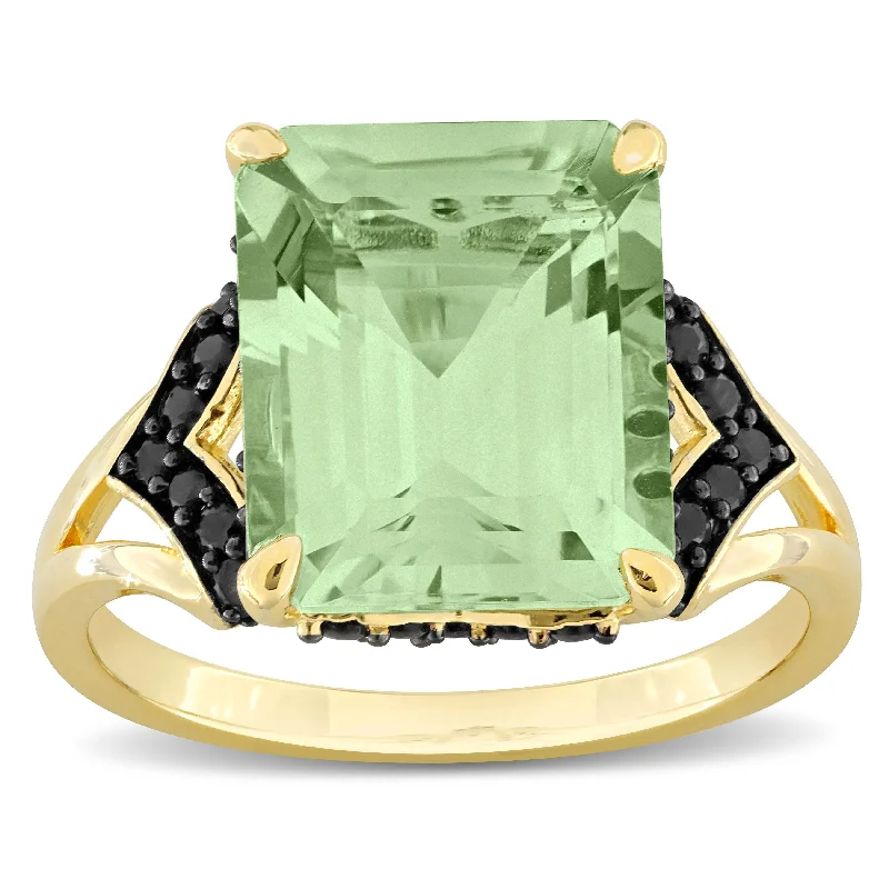Aquamarine Gemstone Rings in 9K Gold with a Bezel Setting for a Modern and Secure FitMiadora 5 4/5ct TGW Green Quartz and Black Sapphire Cocktail Ring in Yellow Plated Sterling Silver Aquamarine Gemstone Rings in 9K Gold with a Bezel Setting for a Modern and Secure FitMiadora 5 4/5ct TGW Green Quartz and Black Sapphire Cocktail Ring in Yellow Plated Sterling Silver