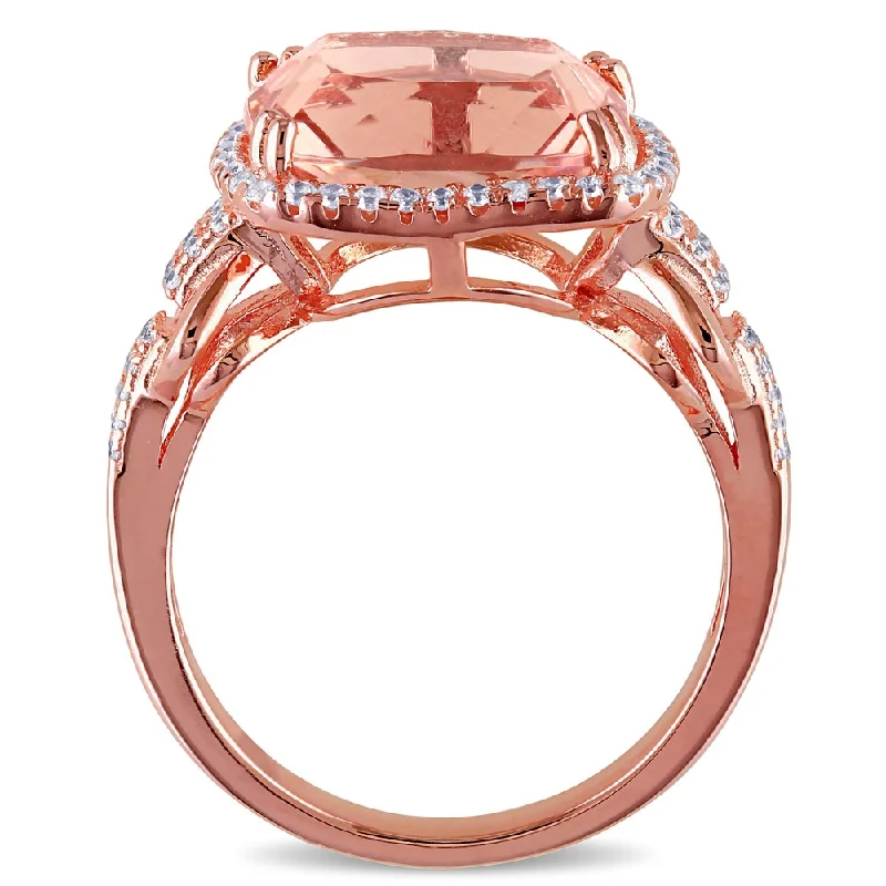 Statement - Making Fashion Rings in Gold - Plated Brass with Oversized Cubic Zirconia StonesMiadora Rose Plated Silver Imitation Morganite and Cubic Zirconia Cocktail Ring - Pink Statement - Making Fashion Rings in Gold - Plated Brass with Oversized Cubic Zirconia StonesMiadora Rose Plated Silver Imitation Morganite and Cubic Zirconia Cocktail Ring - Pink