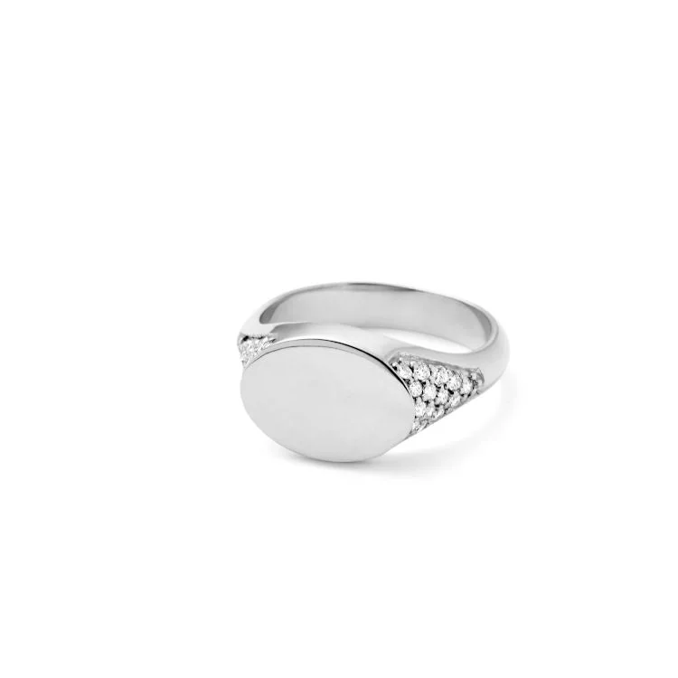 Lapis Lazuli Gemstone Rings in Sterling Silver with a Star - Shaped Setting for a Celestial - Inspired PieceRock Round Signet 18K Whitegold Ring w. Diamonds Lapis Lazuli Gemstone Rings in Sterling Silver with a Star - Shaped Setting for a Celestial - Inspired PieceRock Round Signet 18K Whitegold Ring w. Diamonds
