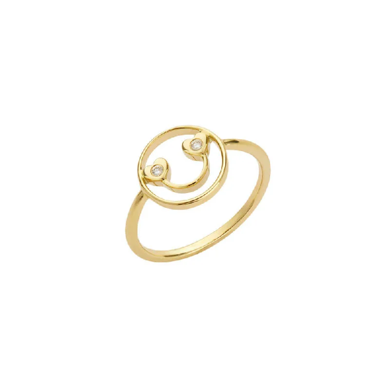 Opal Gemstone Rings in Rose Gold with a Milgrain Edge for a Feminine and Romantic StylePETIT Jen 14K Gold Ring w. Diamond Opal Gemstone Rings in Rose Gold with a Milgrain Edge for a Feminine and Romantic StylePETIT Jen 14K Gold Ring w. Diamond