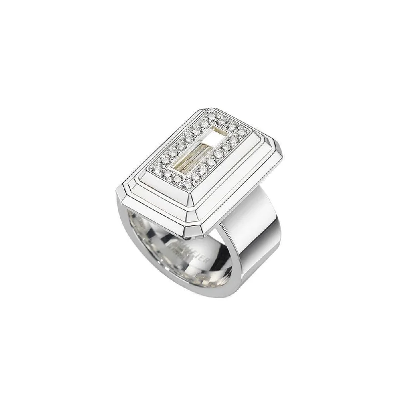 Sapphire Gemstone Rings in 18K White Gold with Diamond Accents for an Elegant EngagementICON Pyramid Silver Ring w. Diamond Sapphire Gemstone Rings in 18K White Gold with Diamond Accents for an Elegant EngagementICON Pyramid Silver Ring w. Diamond