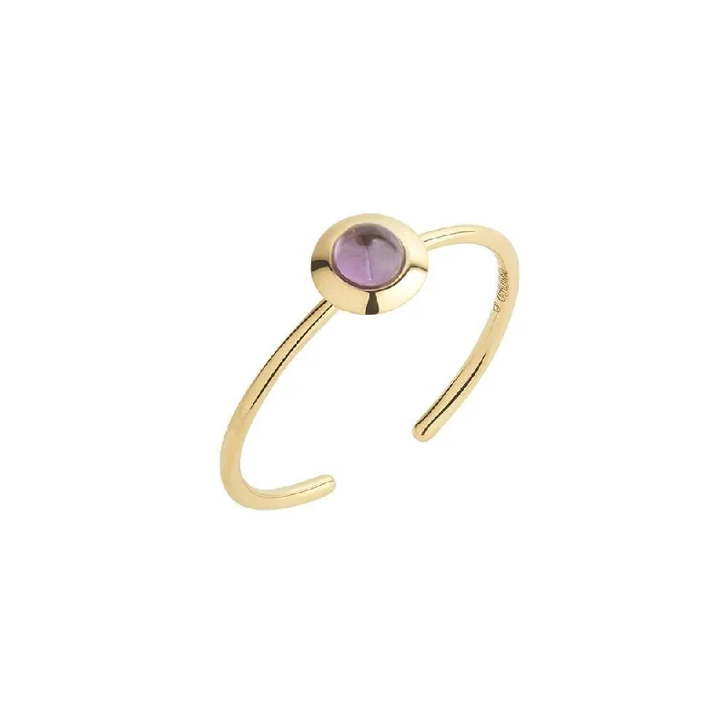 Tanzanite Gemstone Rings in 10K Gold with a Trilogy Design for a Sophisticated GiftGems of Cosmo 18K Gold Ring w. Amethyst