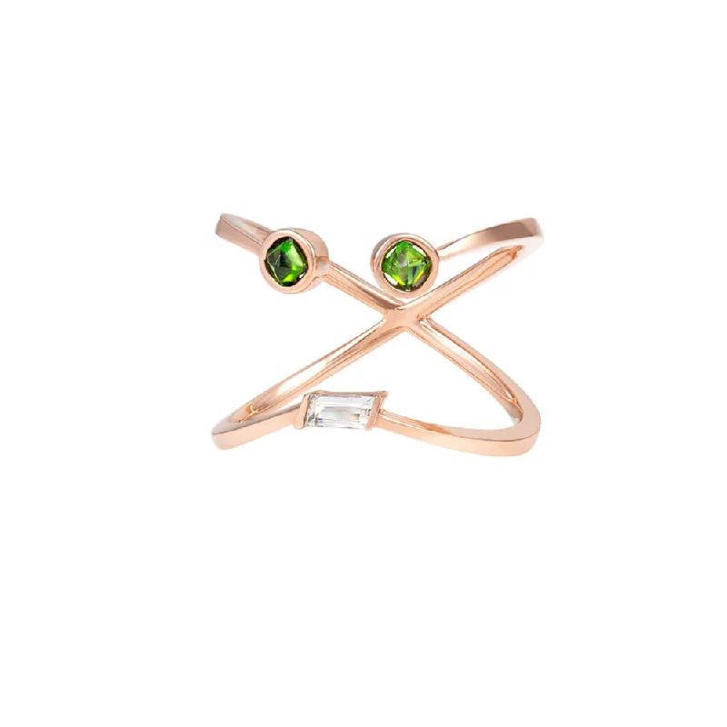 Garnet Gemstone Rings in 18K Gold Vermeil with Intricate Engravings for a Traditional AestheticPREMIERE Violetta 18K Rosegold Ring w. Chrome diopside & Amethyst Garnet Gemstone Rings in 18K Gold Vermeil with Intricate Engravings for a Traditional AestheticPREMIERE Violetta 18K Rosegold Ring w. Chrome diopside & Amethyst