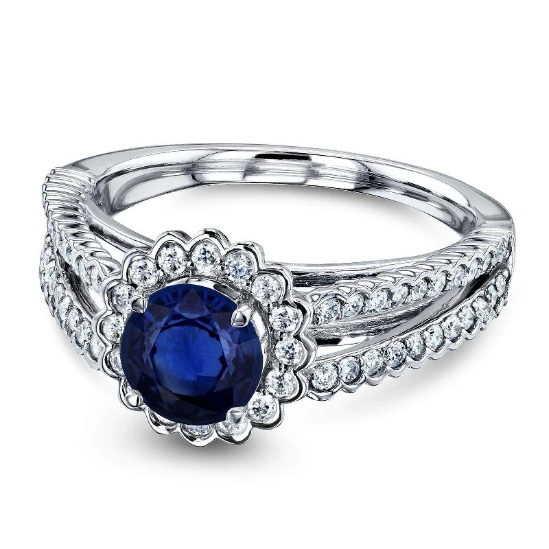 Lapis Lazuli Gemstone Rings in Sterling Silver with a Star - Shaped Setting for a Celestial - Inspired PieceSapphire and Diamond Split Shank Halo Engagement Ring Lapis Lazuli Gemstone Rings in Sterling Silver with a Star - Shaped Setting for a Celestial - Inspired PieceSapphire and Diamond Split Shank Halo Engagement Ring