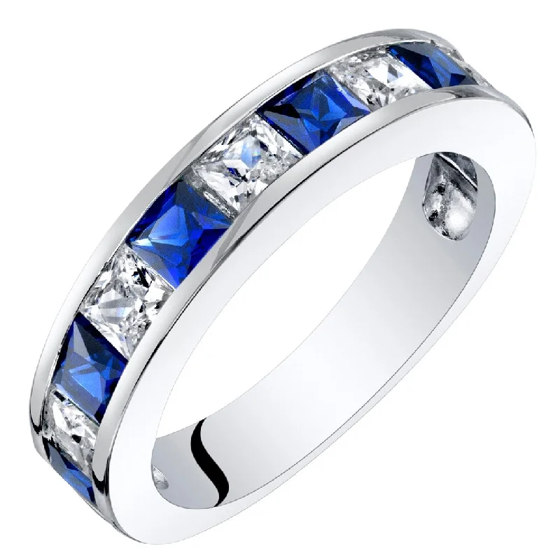 Moonstone Gemstone Rings in Silver - Plated Copper with a Celtic - Inspired Pattern for a Mystical VibeSterling Silver 1 ct Created Sapphire Birthstone Ring Moonstone Gemstone Rings in Silver - Plated Copper with a Celtic - Inspired Pattern for a Mystical VibeSterling Silver 1 ct Created Sapphire Birthstone Ring