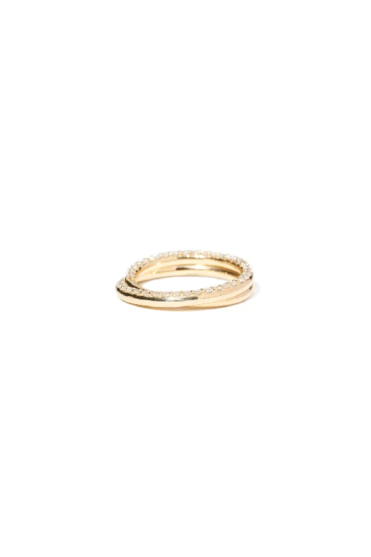 Turquoise Gemstone Rings in 925 Silver with a Southwestern - Inspired Design for a Rustic CharmMedium Pave Current 14K Gold Ring w. Diamond Turquoise Gemstone Rings in 925 Silver with a Southwestern - Inspired Design for a Rustic CharmMedium Pave Current 14K Gold Ring w. Diamond