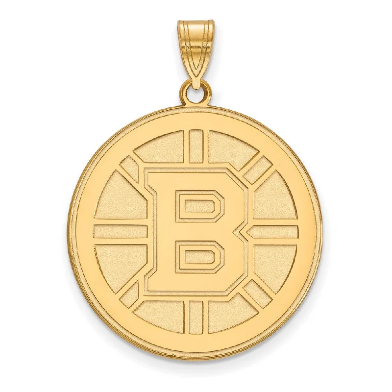 Magnetic - Closure Pendant Necklace with a Hidden Compartment for Secret Keepers10k Yellow Gold NHL Boston Bruins XL Disc Pendant Magnetic - Closure Pendant Necklace with a Hidden Compartment for Secret Keepers10k Yellow Gold NHL Boston Bruins XL Disc Pendant