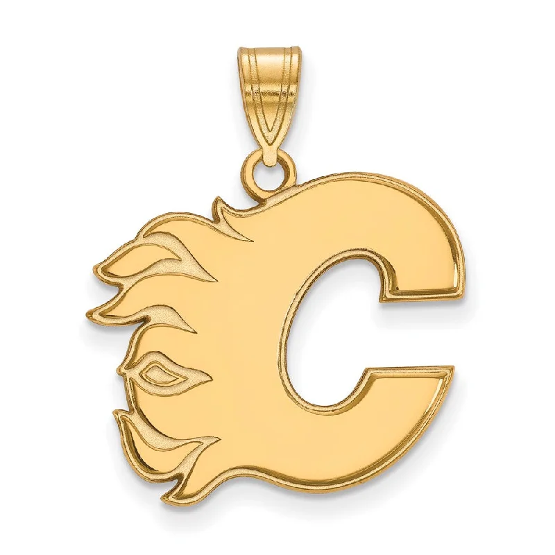 Antique - Inspired Filigree - Worked Cross Pendant Necklace for Religious Ceremonies10k Yellow Gold NHL Calgary Flames Large Pendant Antique - Inspired Filigree - Worked Cross Pendant Necklace for Religious Ceremonies10k Yellow Gold NHL Calgary Flames Large Pendant
